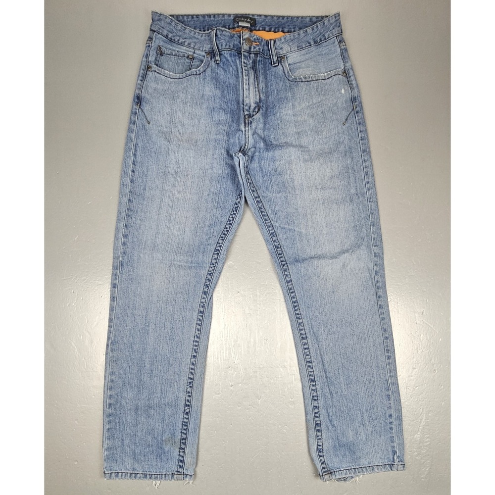 Vintage Quicksilver Jeans Mens 36x31 Relaxed Fit Light Denim Y2k Made In USA